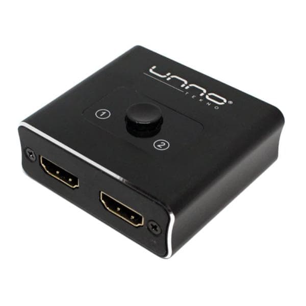 Switch Unno Tekno HB1201BK Switch HDMI Bidirectional 2X1/1X2 4K 60HZ No Administrable
