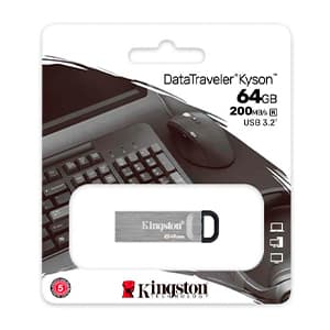 Memoria USB 64GB Kingston Data Traveler Kyson Usb-a 3.2 Gen 1 DTKN/64GB