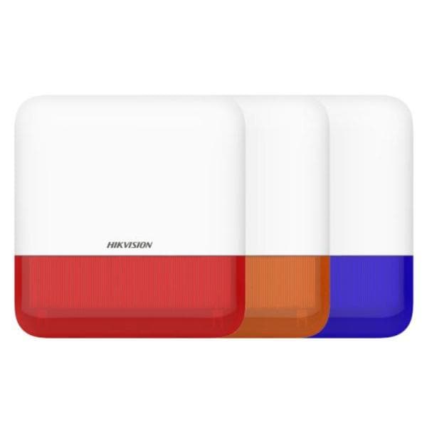 Sirena Inalámbrica Exterior Hikvision DS-PS1-E-WB Rf 433 MHZ 110 Db IP65/BATERIA o 12 VDC/AES-128/ANTISABOTAJE