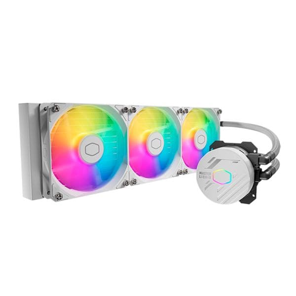 Enfriamiento Liquido RGB Cooler Master Masterliquid 360L Core Argb White AIO 360MM MLW-D36M-A18PZ-RW