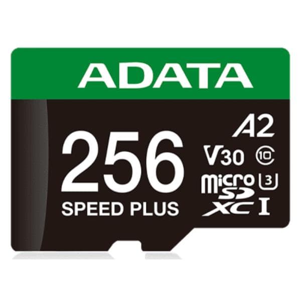 Memoria Micro Sdxc 256GB Adata Speed Plus 180/160 Mb/S Compatible con Drones Nintendo 4K UD256GUI3V30A2SP-RA1