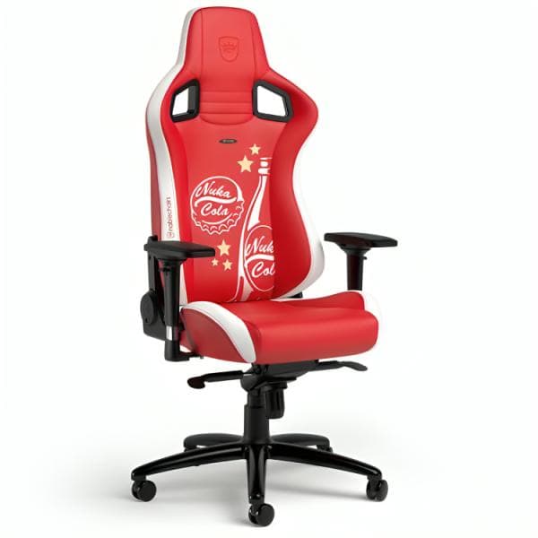 Silla Gaming Noblechairs Epic Edición Fallout Nuka Cola Cuero Sintético NBL-PU-FNC-001