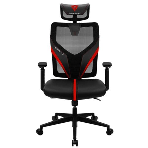 Silla Gaming Ergonómica THUNDERX3 YAMA1 Malla con Cuero Sintético TEGC-3030001.R1