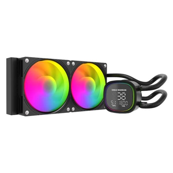 Enfriamiento Liquido RGB Eagle Warrior Frostbite HL240 FCFWT292001C AIO 2X120MM 4 Pin Pwm LGA115X/1700/AM4/AM5