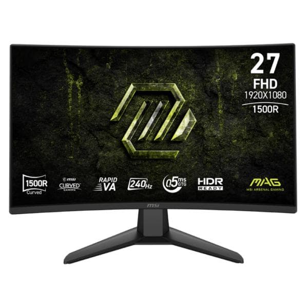 Monitor Gaming MSI Mag 274CF X24 27 Pulg Curva 1500R 1920X1080 240HZ VA Rápido Freesync Displayport/Hdmi 9S6-3CF51T-004