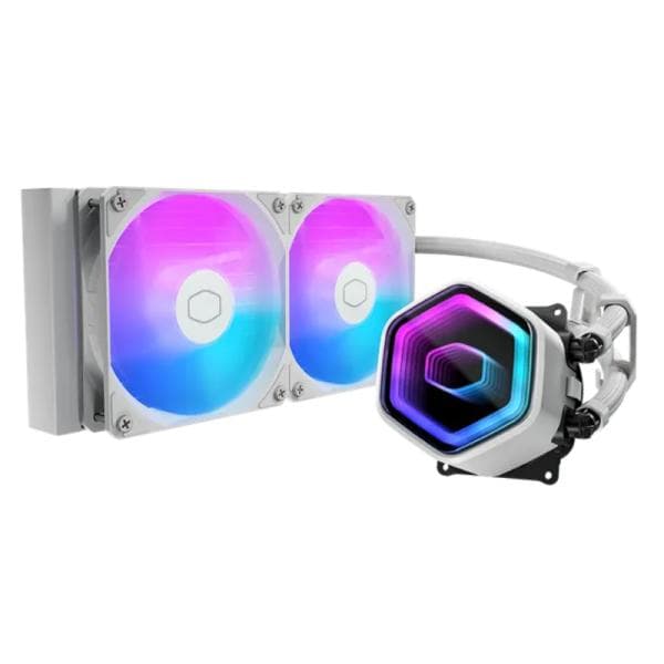 Enfriamiento Liquido Cooler Master Masterliquid Core Nex 240 White 240MM LGA1851/AM5 MLX-D24M-A18PA-RW