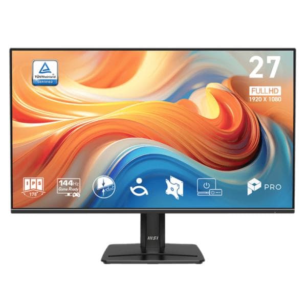 Monitor MSI Pro MP271 E14A 27 Pulg Plana FHD 1920X1080 144 HZ IPS AMD Freesync/Hdmi/Displayport VGA 9S6-3PE9CM-004