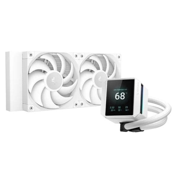 Enfriamiento Liquido RGB Deepcool Mystique 240 Wh Argb AIO 240MM R-LX240-WHDSNMCP-G-1