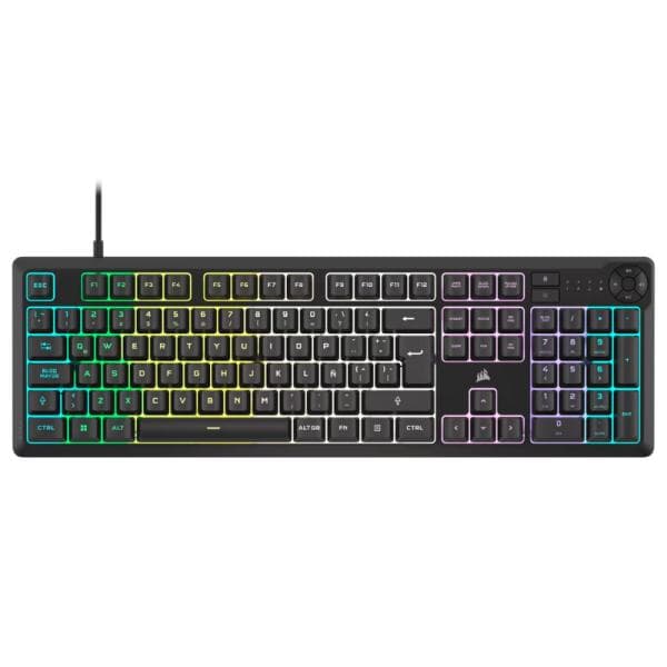 Teclado Gaming RGB Corsair K55 Core Membrana Alámbrico Español CH-9226C65-SP