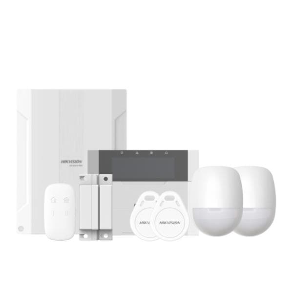 Kit de Alarma Hikvision Ds-pha64-kit-wb(b)(o-std)(e) Hasta 64 Zonas Wi-fi 2.4 Ghz/Modulos Moviles Opcionales Cableado/Hibrido