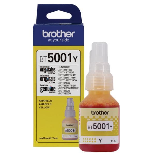 Tinta Brother BT5001Y de Ultra Alto Rendimiento