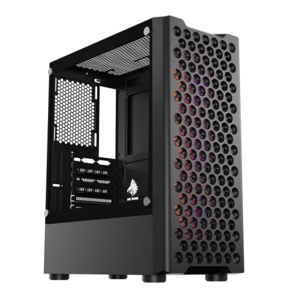 Case RGB Eagle Warrior CG06Z5RA002C Mid Tower Ventiladores 3 de 120MM con Vidrio Lateral y Malla Frontal