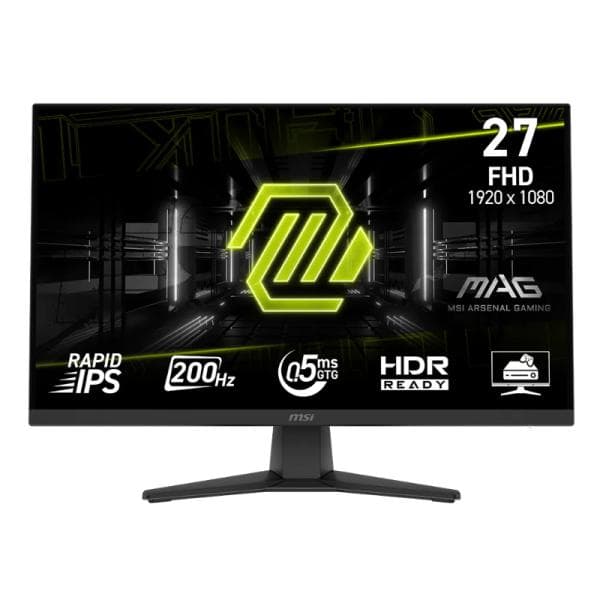 Monitor MSI Mag 272F 27 Pulg Plana 1920 X 1080 FHD 200HZ Rapid IPS Adaptive-sync Hmdi/Displayport 9S6-3CE51T-002