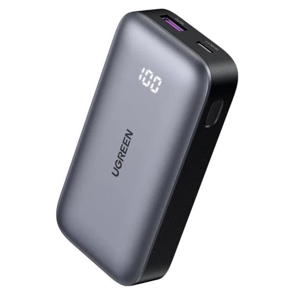 Power Bank Ugreen PB502 1C1A 10000MAH Usb-c/Usb-a Pantalla LED Carga Rápida 30W 25185