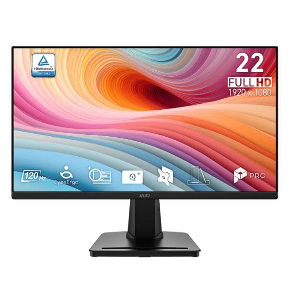 Monitor MSI Pro MP225 E12VL 21.45 Pulg FHD 1920X1080 120 HZ VA Adaptive-sync/Hdmi/Vga 9S6-3PE0CM-024