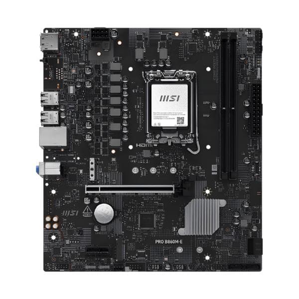 Tarjeta Madre MSI Pro B860M-E Lga 1851 Micro-atx DDR5 911-7E45-004