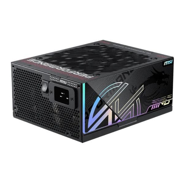 Fuente de Poder MSI Mpg AI1600TS PCIE5 1600W 80 Plus Titanium Modular ATX 306-7ZPUA12-CE0