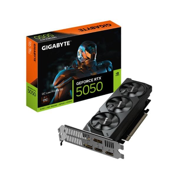 Tarjeta de Video Gigabyte Geforce RTX 5050 OC Low Profile 8G 8GB GDDR6 2587MHZ GV-N5050OC-8GL