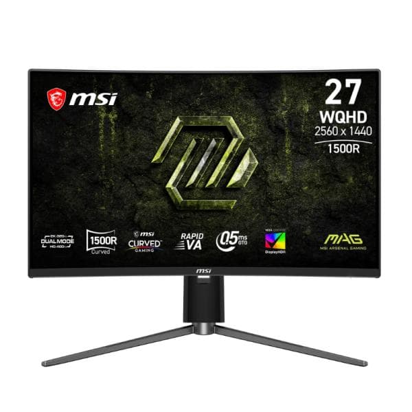Monitor Gaming MSI Mag 274CQPDF X32 27 Pulg Curva 1500R Wqhd 320HZ/400HZ Rapid VA AMD Freesync Premium Displayport/Hdmi/Audífonos