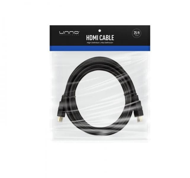 Cable Unno Tekno HDMI 7.5M/25FT CB4125BK