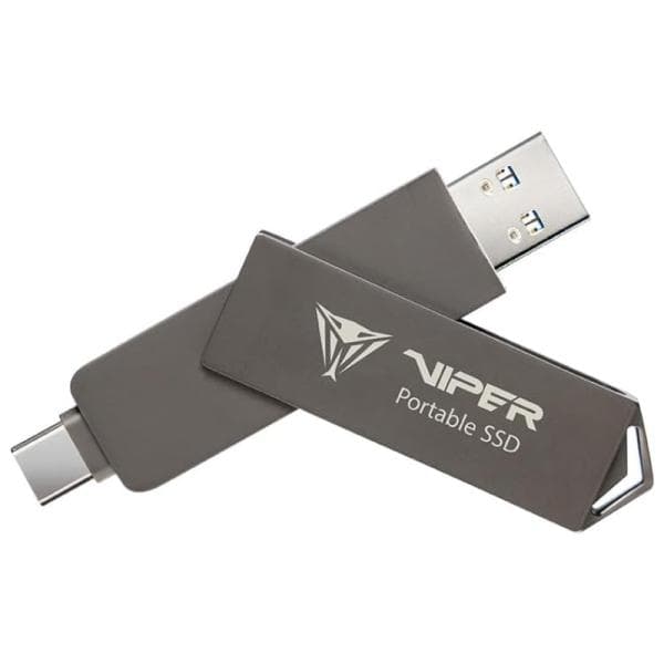 HD Solido Externo 2TB Patriot PVP30 Duo Compact USB 3.2 Gen 2 Tipo C/A 1000 Mb/S 1000 Mb/S PVP302TB28UDG