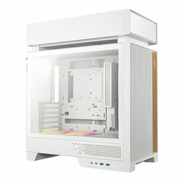 Case Deepcool CL660 Wh Mid Tower Ventiladores 2 de 120MM con Panel Lateral R-CL660-WHNNA0-G-1